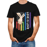 Love Is Love - T-shirt unisexe personnalisé pour les couples, un cadeau pour votre bien-aimé
